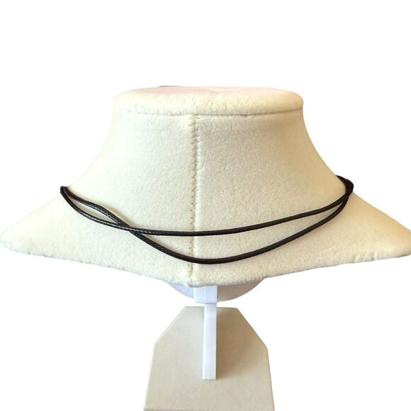 J. Jill Rhinestone Snowflake Pendant Necklace Reversible Adjustable Cord Rustic - Picture 14 of 16